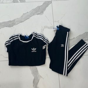 Addidas Leggings and Tshirt set